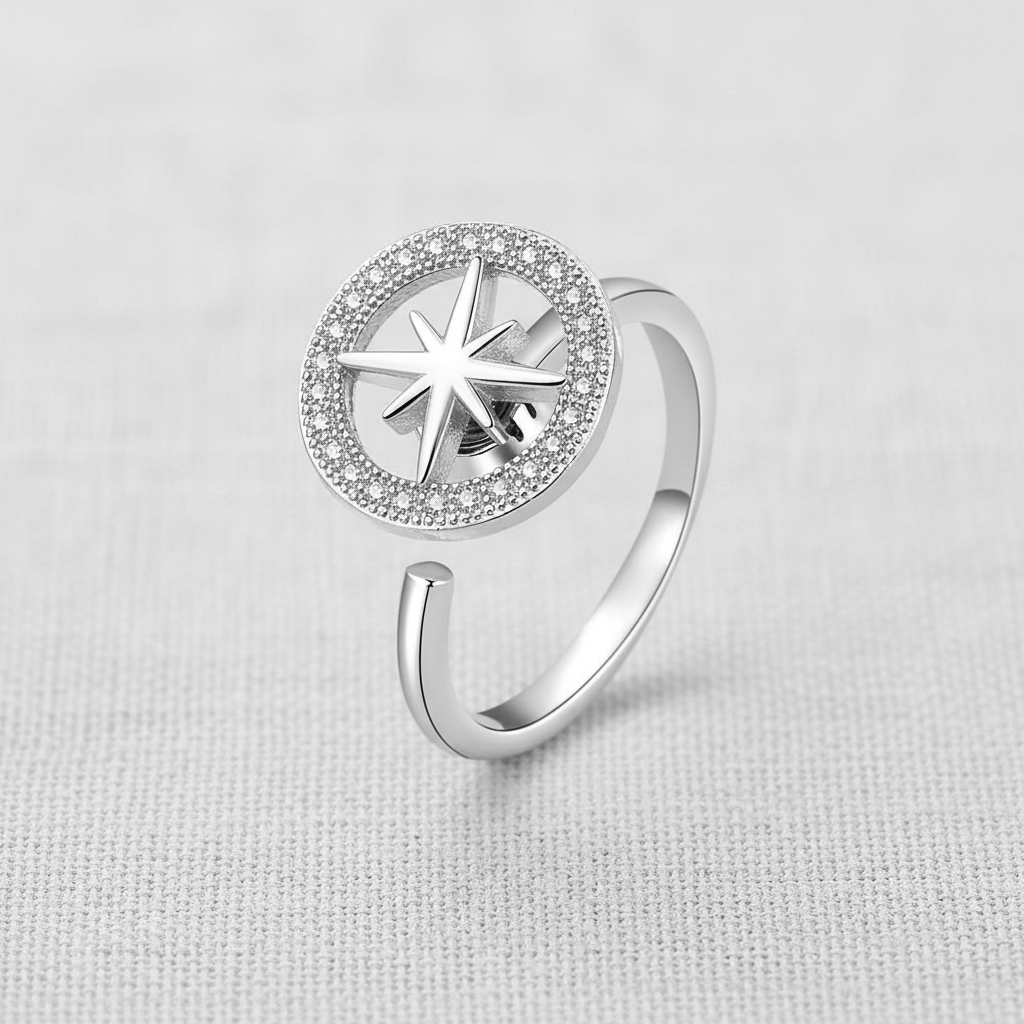 Eight-Pointed Star Ring