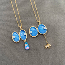 Cute Enamel Locket Necklace