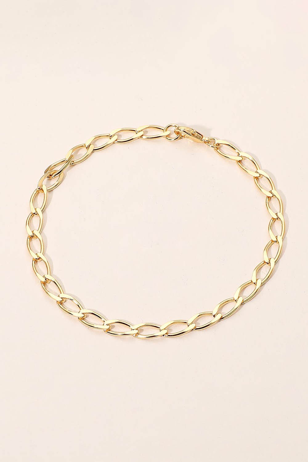18k Gold Filled Large Oval Link Bracelet