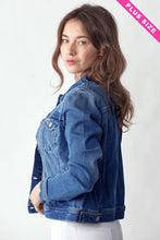 Classic Vintage Wash Denim Jacket (PLUS)