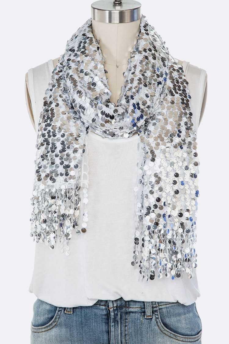 Glitter Sequin Scarf