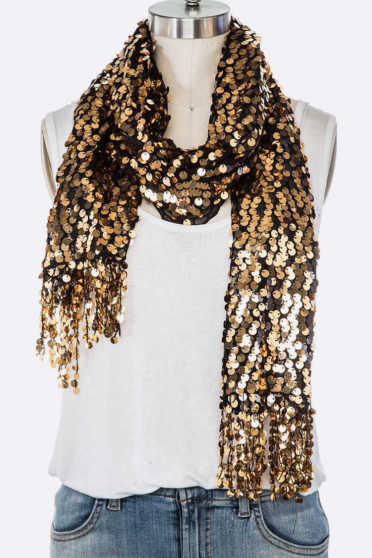 Glitter Sequin Scarf