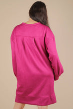 Magenta Mini Sweatshirt Dress (REG)