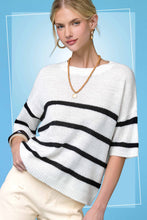 Cookies n Cream Boxy Striped Sweater (REG)