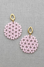 Beaded Disc Earrings