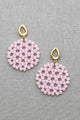Beaded Disc Earrings