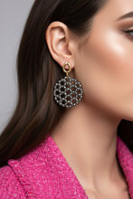 Beaded Disc Earrings