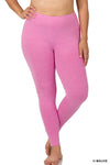 Classic Cotton Leggings in Hot Mauve (PLUS)