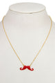 Mustache Necklace
