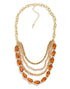 The Beaded Layered Pendant Necklace