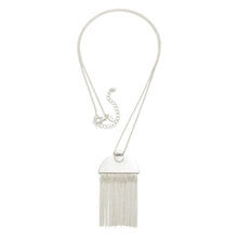 The Long Chain Link Necklace With Tassel Arch Pendant