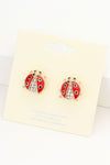 Ladybug Stud Earrings