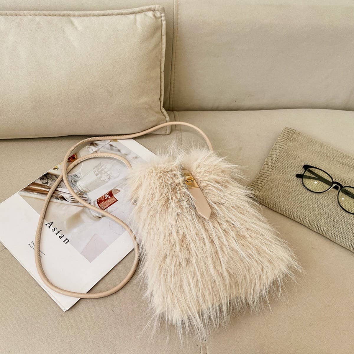 Faux Fur Crossbody Bag
