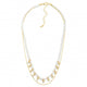 Gold and Pearl Layer Necklace