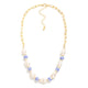 Porcelain and Pearl Paperclip Necklace
