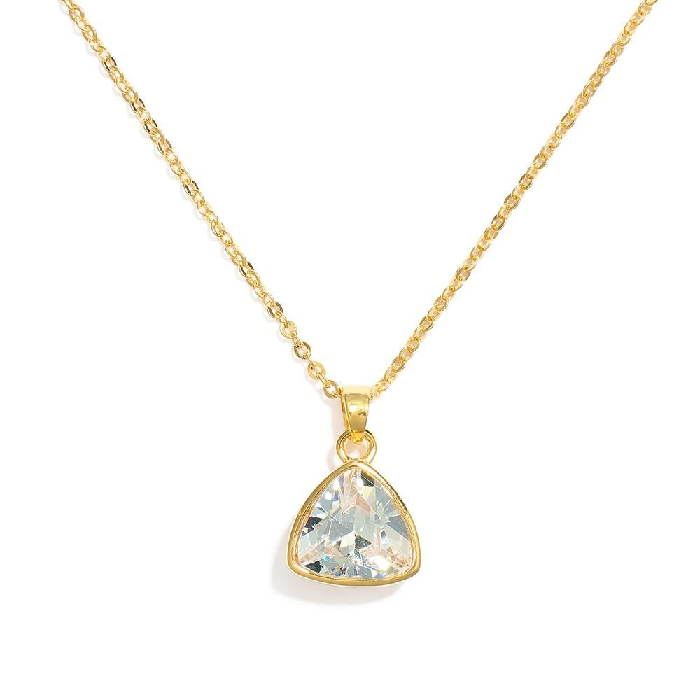 Triangle Gem Necklace