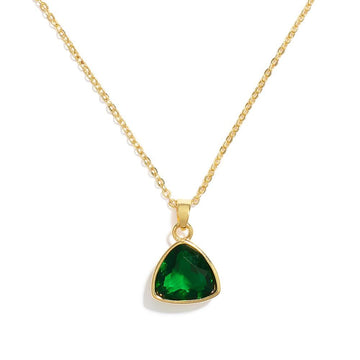 Triangle Gem Necklace