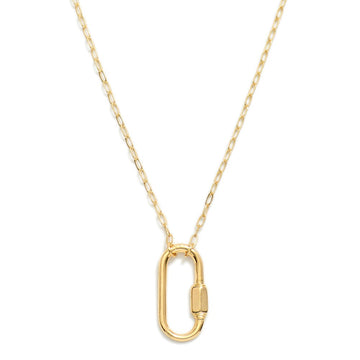18K Carabiner Necklace