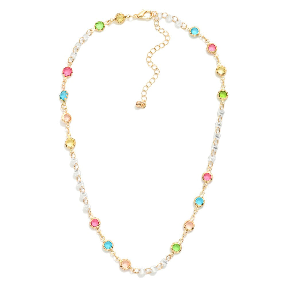 Circle Station Necklace