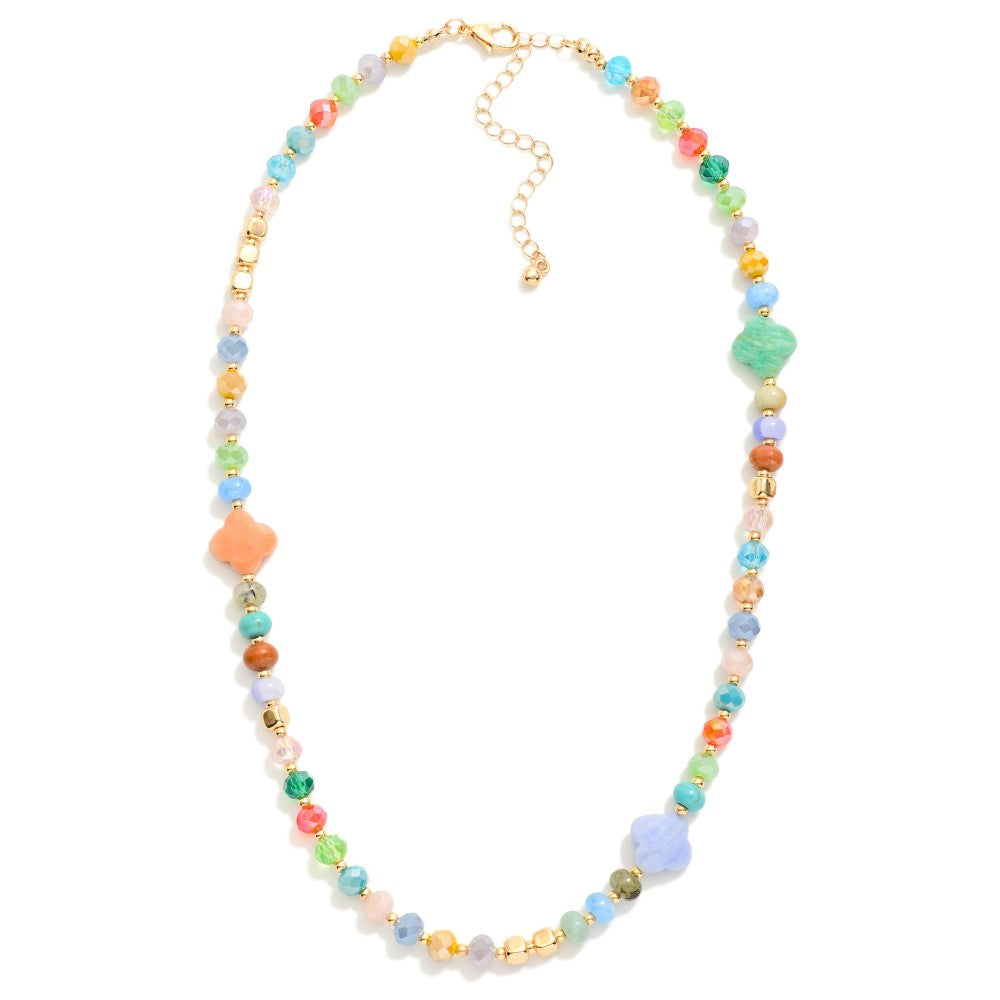 Clover Station Bead Necklace