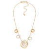 Hammered Ring Station Necklace