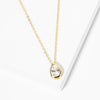 Single CZ Teardrop Necklace