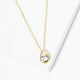 Single CZ Teardrop Necklace