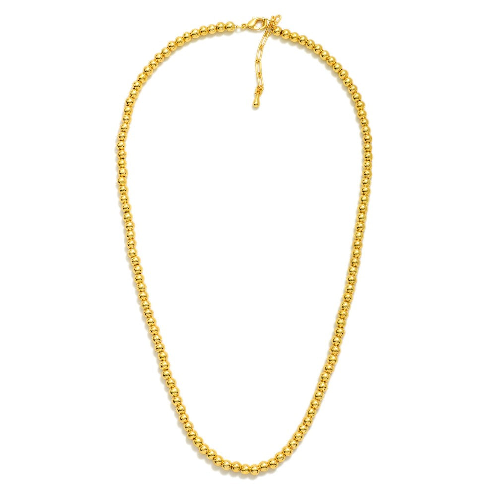 Gold Dipped Beaded Necklace
