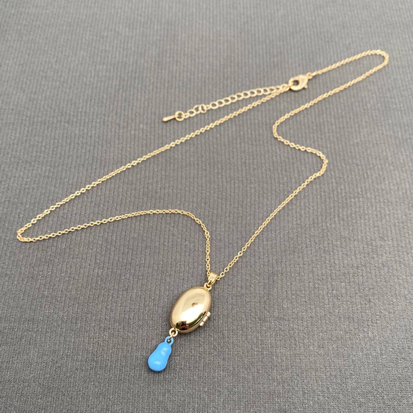 Cute Enamel Locket Necklace