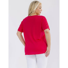 Red Azalea Grommet Top (PLUS)