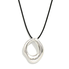Melted Ring Cord Necklace