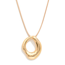 Melted Ring Cord Necklace
