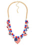 USA Flag Heart Necklace