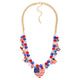 USA Flag Heart Necklace