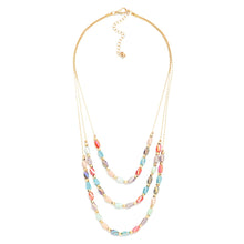 Layered Facet Bead Necklace