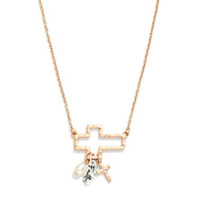 Hollow Cross Faith Necklace