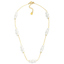 Pearl Cluster Station Necklace