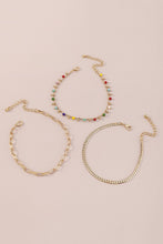 The Bohemia Colorful Resin Beads Anklet Set