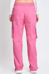 Mid Rise Cargo Pants in Pink (REG)