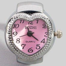 Stainless Steel Heart Ring Watch