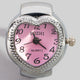Stainless Steel Heart Ring Watch