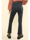 Crossover Flare Jeggings in Black (PLUS)