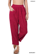 Corduroy Front Pocket Pants in Bright Burgundy (REG)