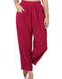 Corduroy Front Pocket Pants in Bright Burgundy (REG)