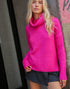 Brittany Turtleneck Sweater in Magenta (REG)