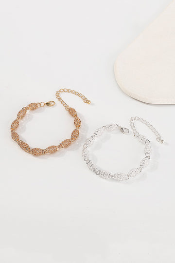Carved Oval Bracelet