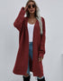 Essential Long Cardigan in Burgundy (REG)