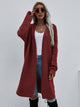 Essential Long Cardigan in Burgundy (REG)