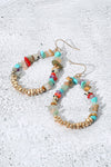 Natural Stone Teardrop Earrings