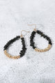 Natural Stone Teardrop Earrings